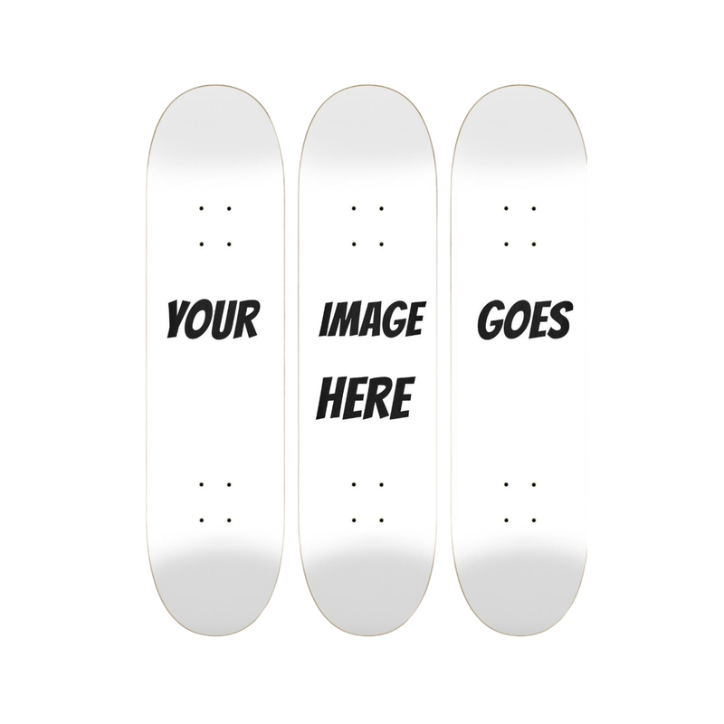 Skateboard wall art display